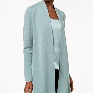 Eileen Fisher Ultrafine Merino Wool Open-Front Cardigan Size XS